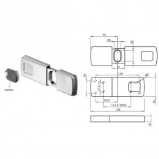 PROTETTORE SERRANDE MAGNETICO 39x139   MG740 DISEC