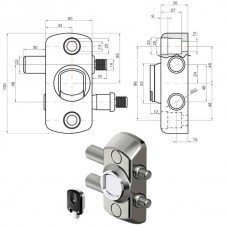 CHIUSURA SERRANDE MAGNETICA            MG710 DISEC