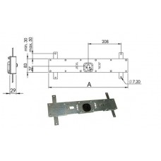 SERRATURA BASCULE SPRANGA CILINDRO     156B/C MOIA