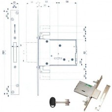 SERRATURA INFILARE FERRO             40705 MOTTURA