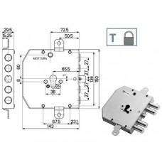 SERRATURA SIC.TRIPLICE               89E31 MOTTURA