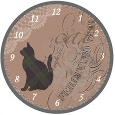 OROLOGIO MURO GATTO NERO          cm 30 XTRA 10883