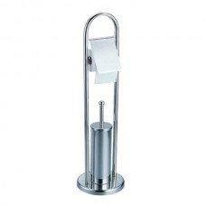 PORTASCOPINO WC INOX ACQUA C/ROT.h 80   XTRA 03737